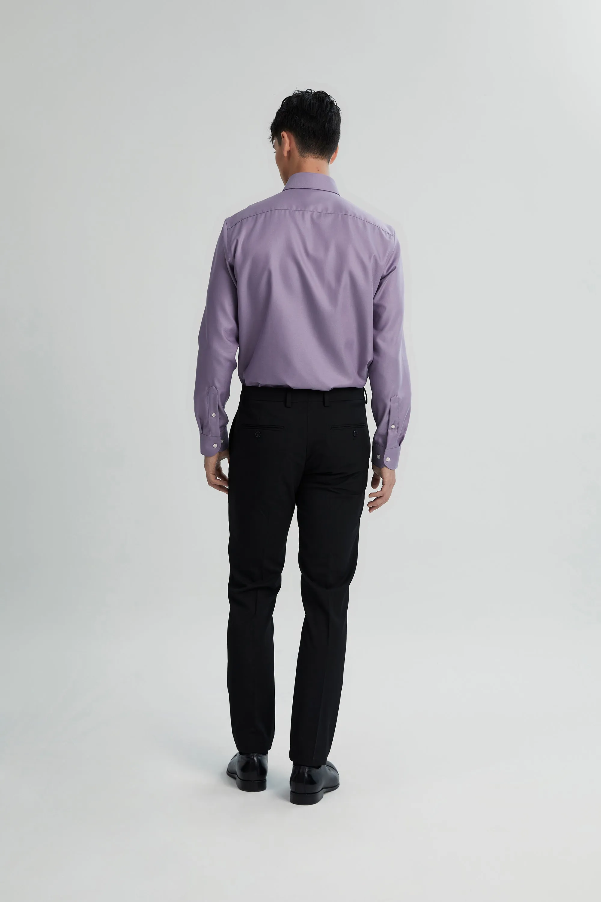 Alexander & Sons, Purple Twill, Long Sleeve Shirt