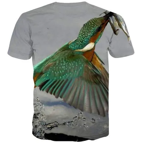 Animal T-shirt Men Bird Tshirts Casual Funny T-shirts 3d Street Tshirt Anime Harajuku T-shirts Graphic Short Sleeve Full Print