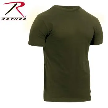 Athletic Fit Solid Color Military T-Shirt