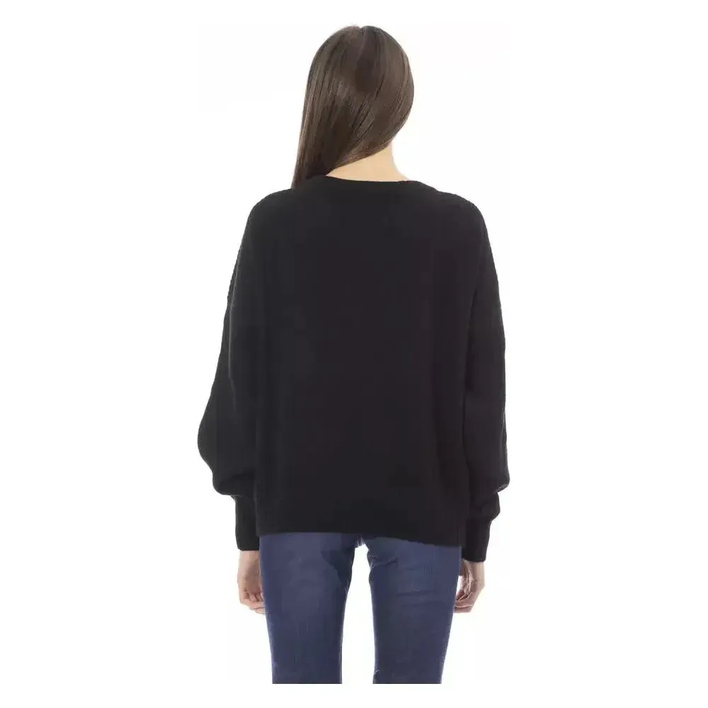 Baldinini Trend Black Cashmere Women Sweater