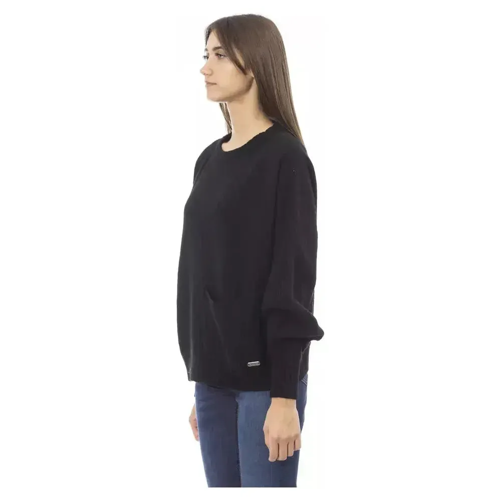 Baldinini Trend Black Cashmere Women Sweater