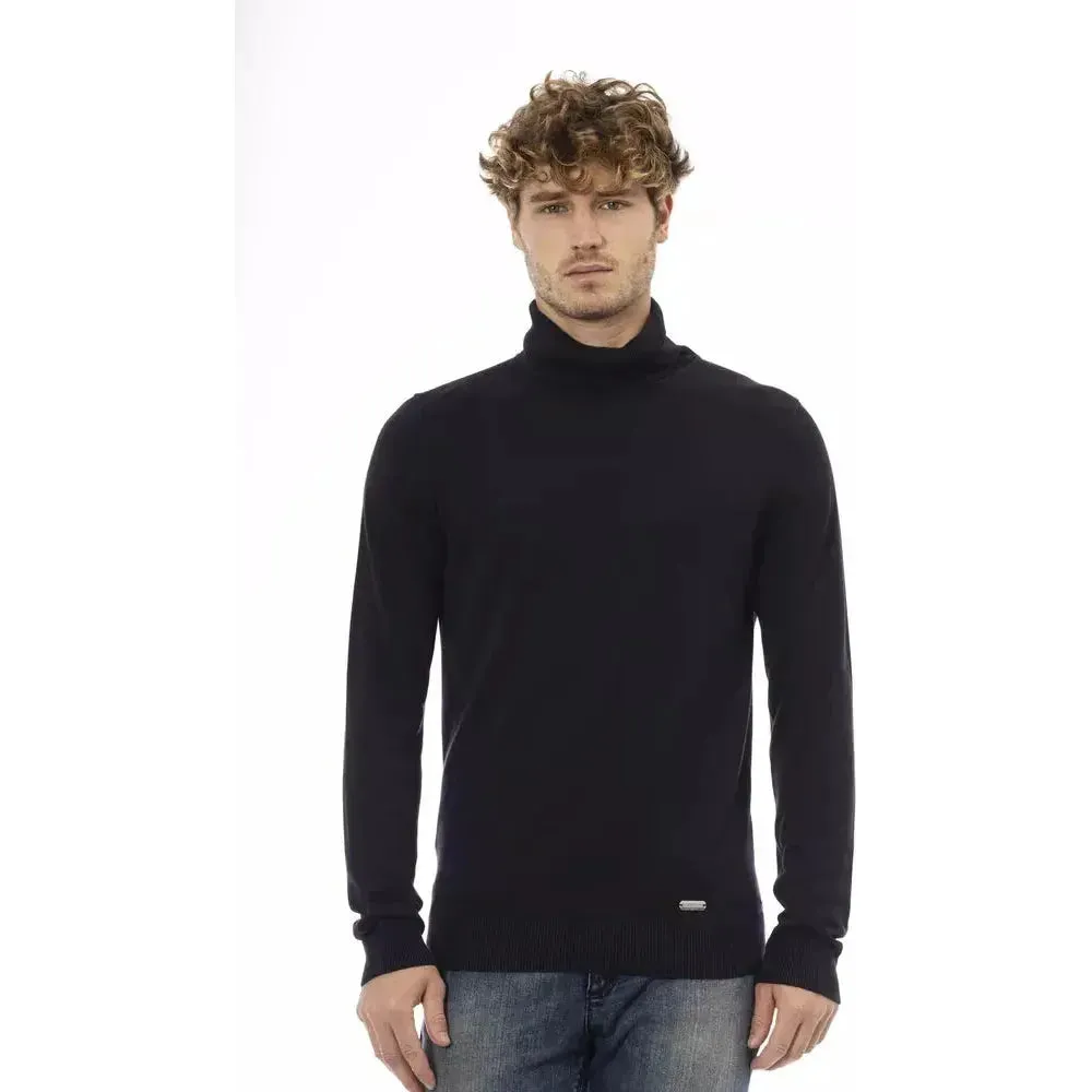 Baldinini Trend Blue Modal Men Sweater