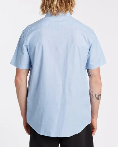 Billabong All Day Short Sleeve Shirt-Light Blue