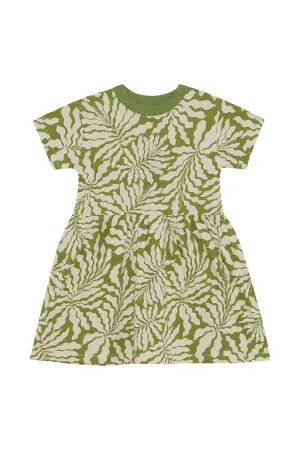 Bonds Kids Tee Dress - Sunshine Tropics Sage