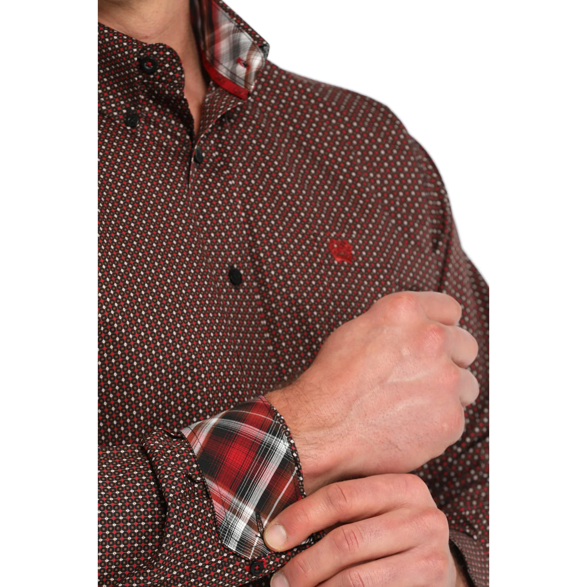 Cinch Men's Geo Print Button Down