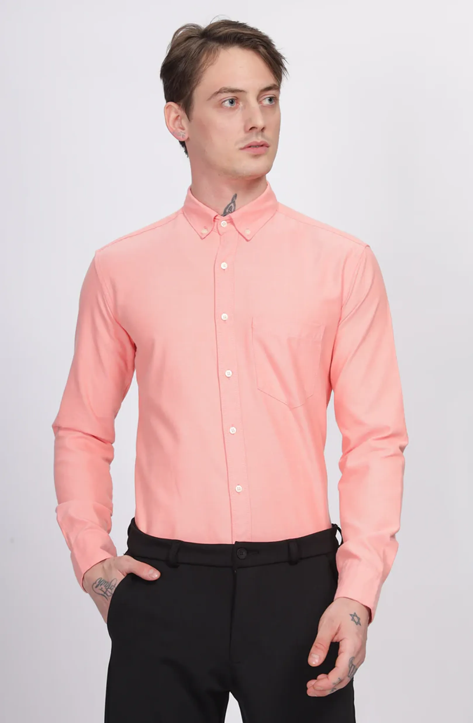 Classic Oxford Peach Formal Shirt