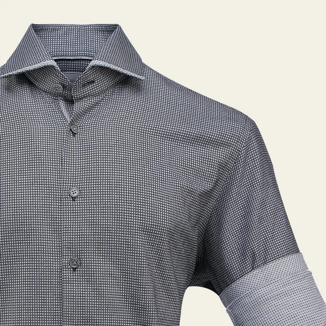 CMS0103 - Cuadra black casual fashion cotton shirt for men