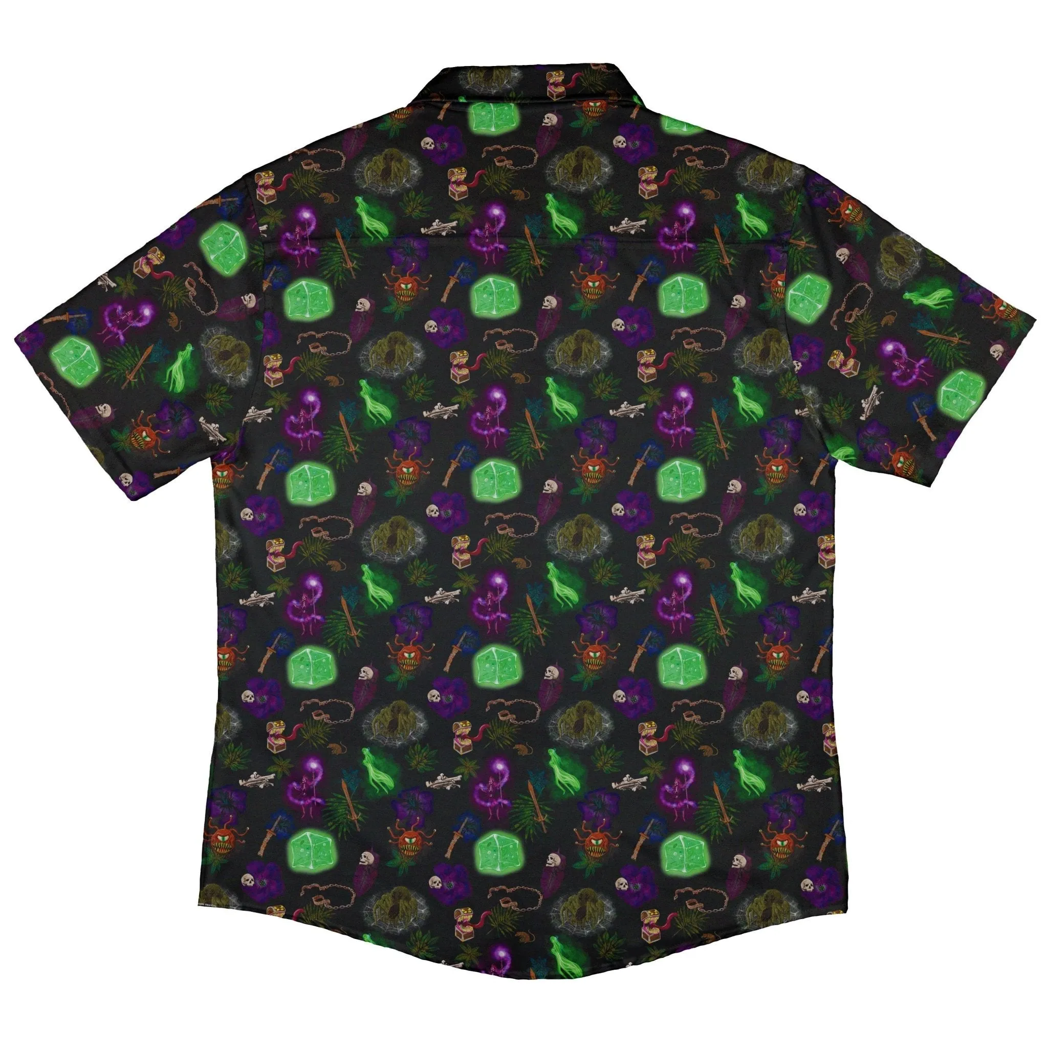 Dnd Dungeon Monsters Button Up Shirt