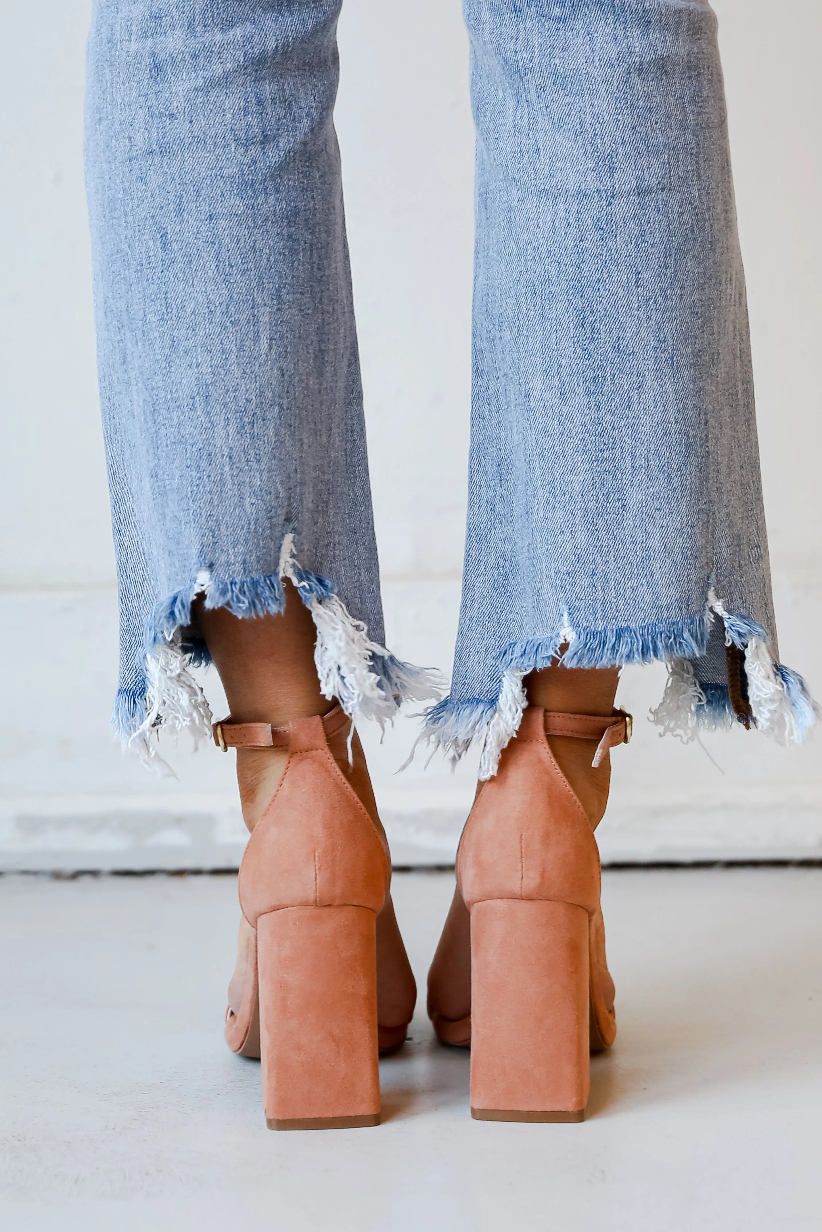 FINAL SALE - Looking Ahead Nude Ankle Strap Heels - DU DEAL