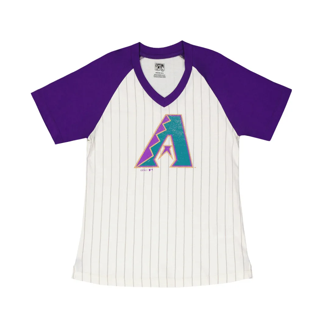 Girls' (Junior) Diamondbacks V-Neck T-Shirt (K3741L 30)