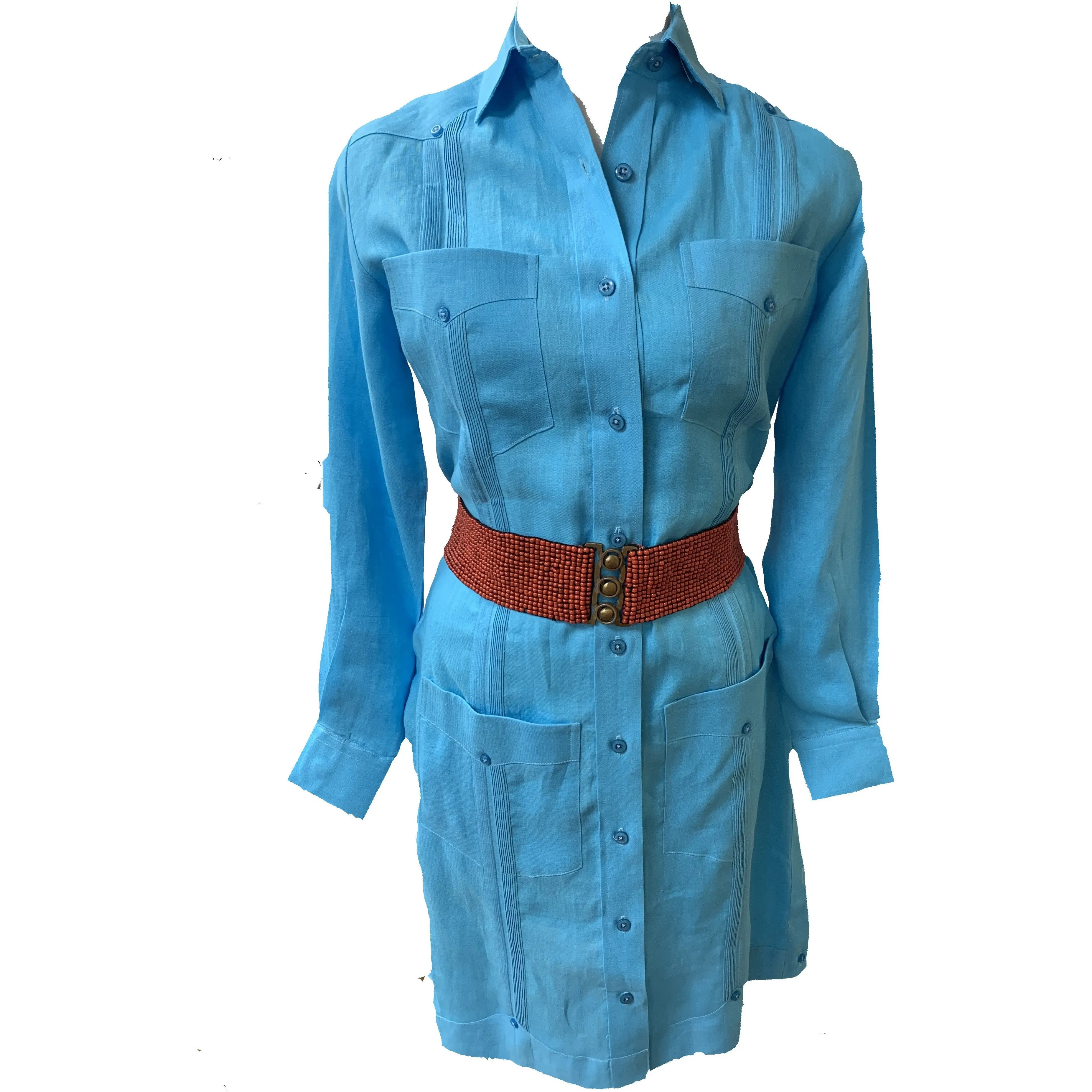 Guayabera Irish Linen Dress