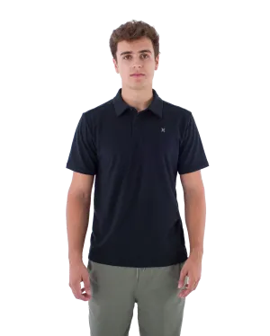 H2O-Dri Ace Slub Polo Shirt in Black