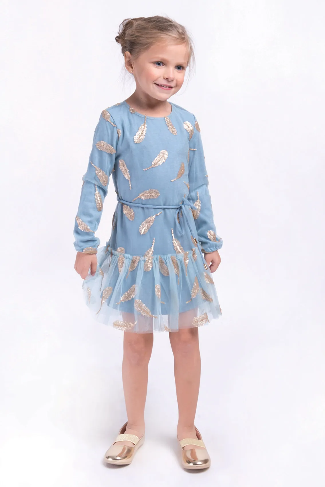 Imoga Polly Girls Dress - Teal