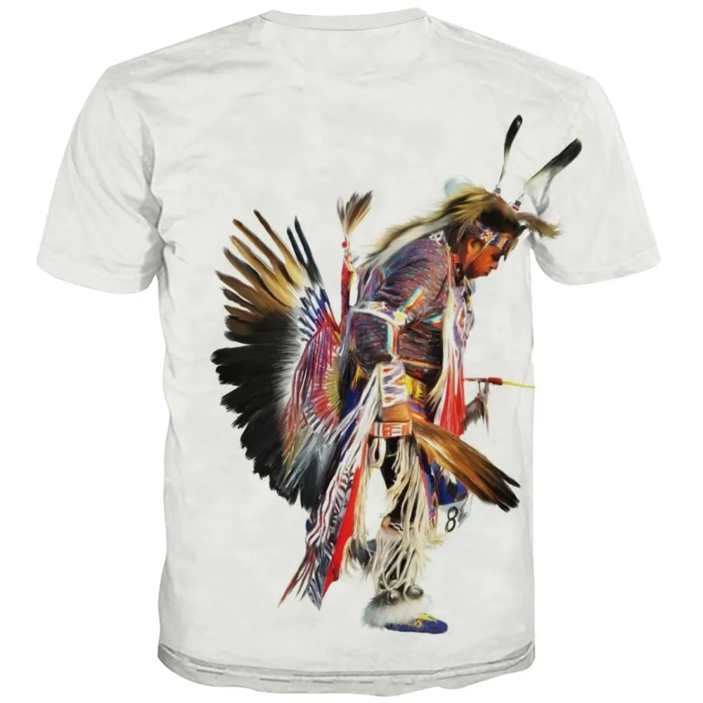 Indians T shirts Men Grassland T-shirts 3d Sunset T-shirts Graphic War Tshirt Printed