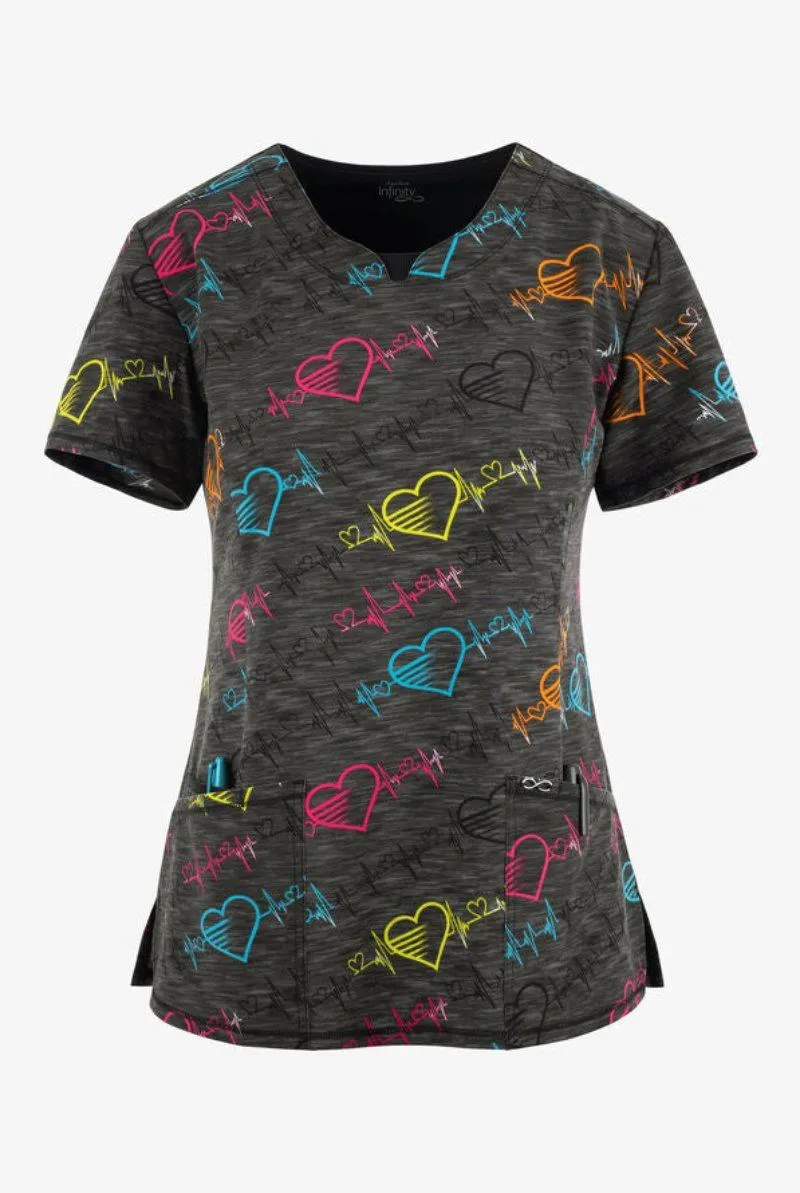 Infinity Women's Round Neck Print Top | Pop Beats