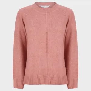 Ladies Bubble Cuff Jumper Rose