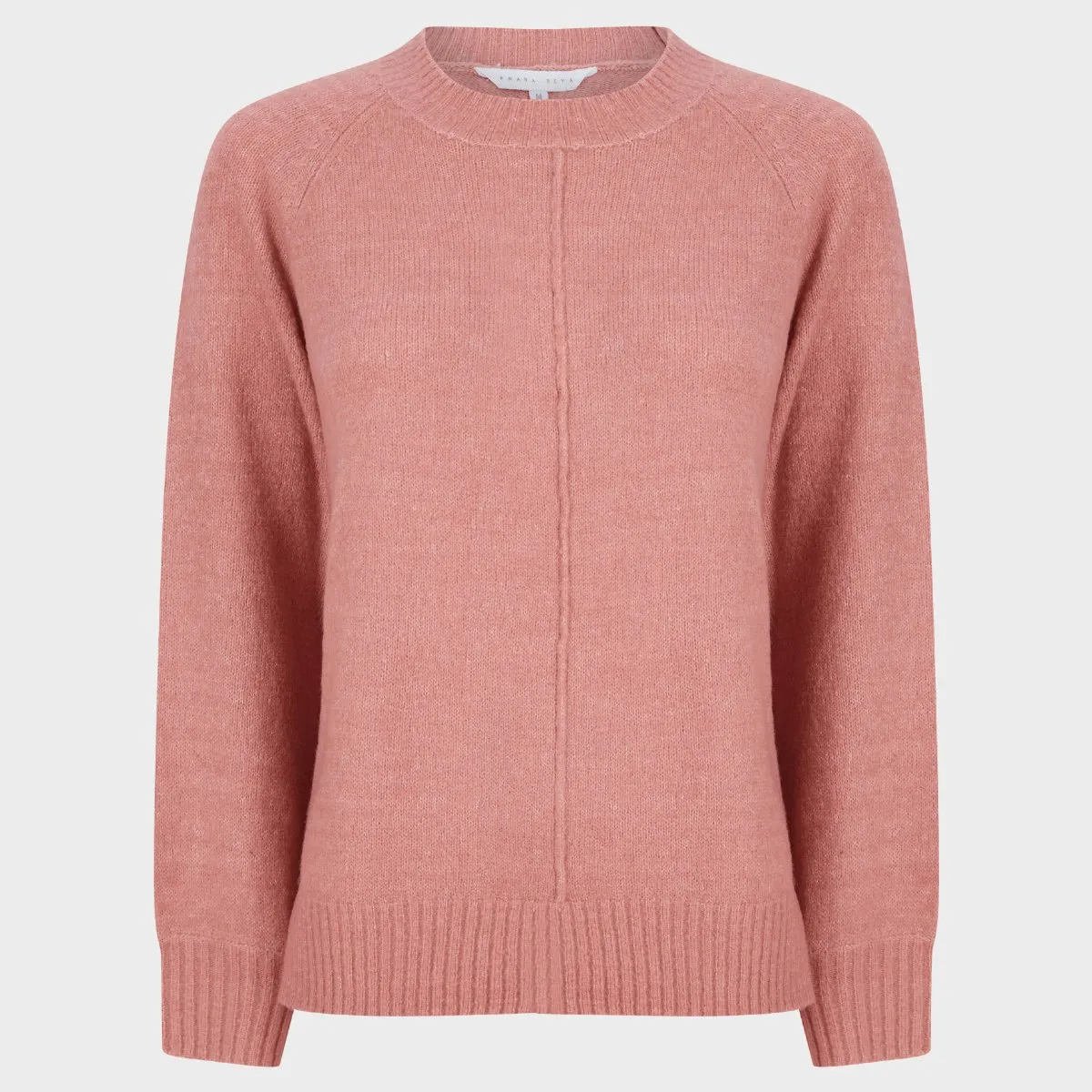 Ladies Bubble Cuff Jumper Rose