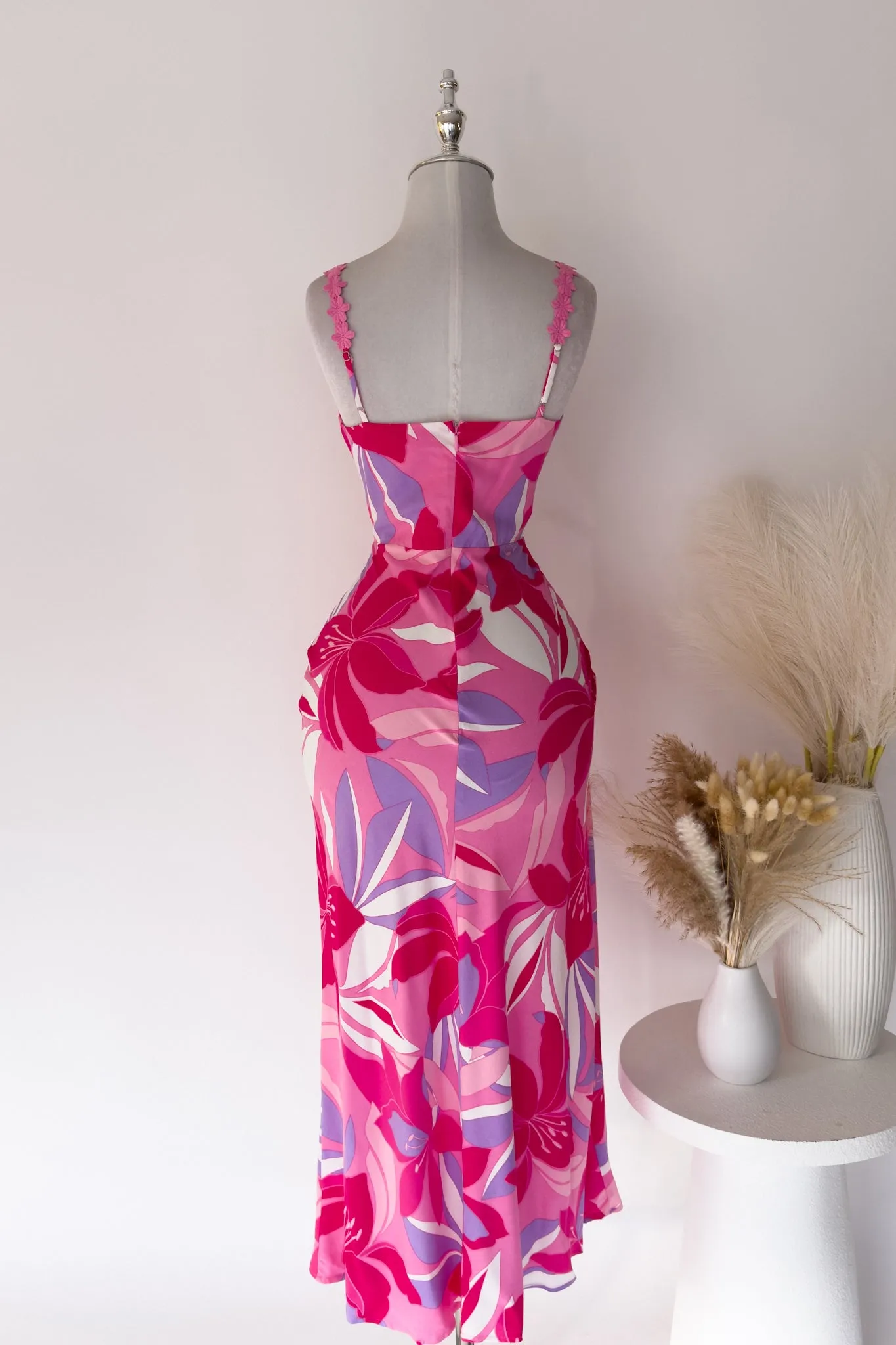 Lauren Floral Maxi Dress - Pink