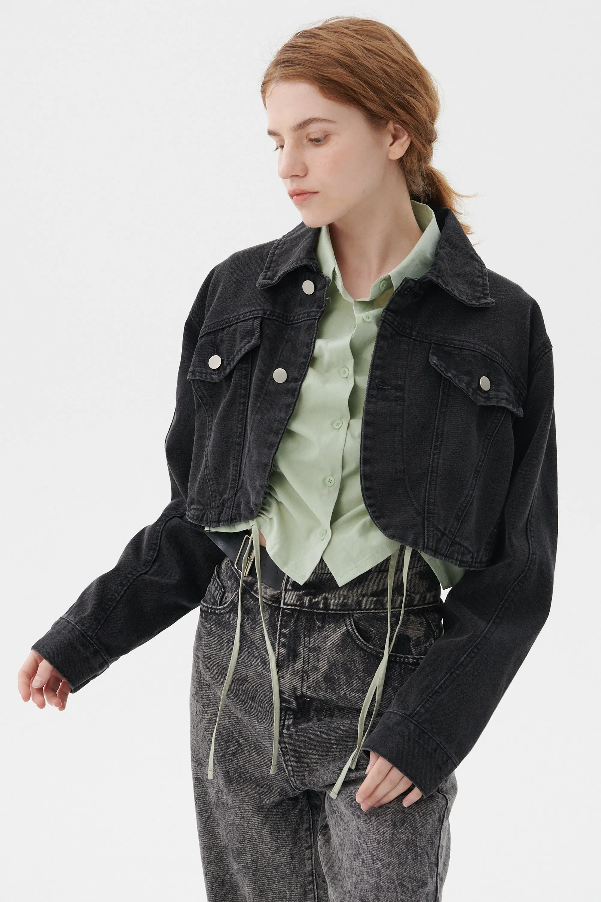 Lindsey Denim Cropped Jacket