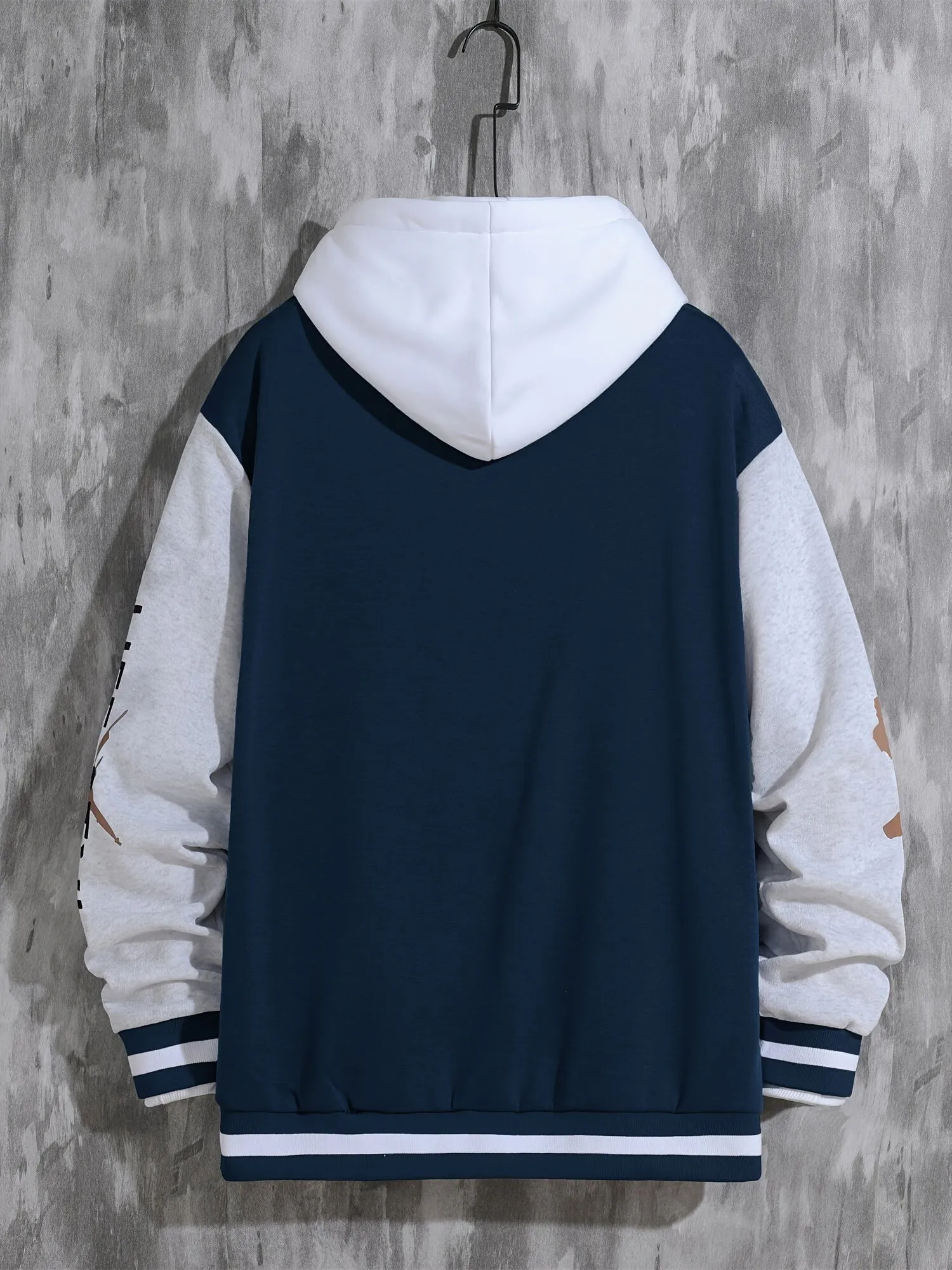 Mens College Varsity Jacket Letter Print Baseball Coat for SpringAutumn