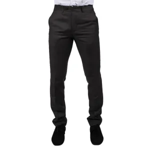 Mens Dark Grey Charcoal Trousers Classic Stitch Wedding Summer Prom Classic