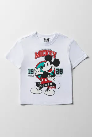 Mickey Mouse Short Sleeve T-Shirt White