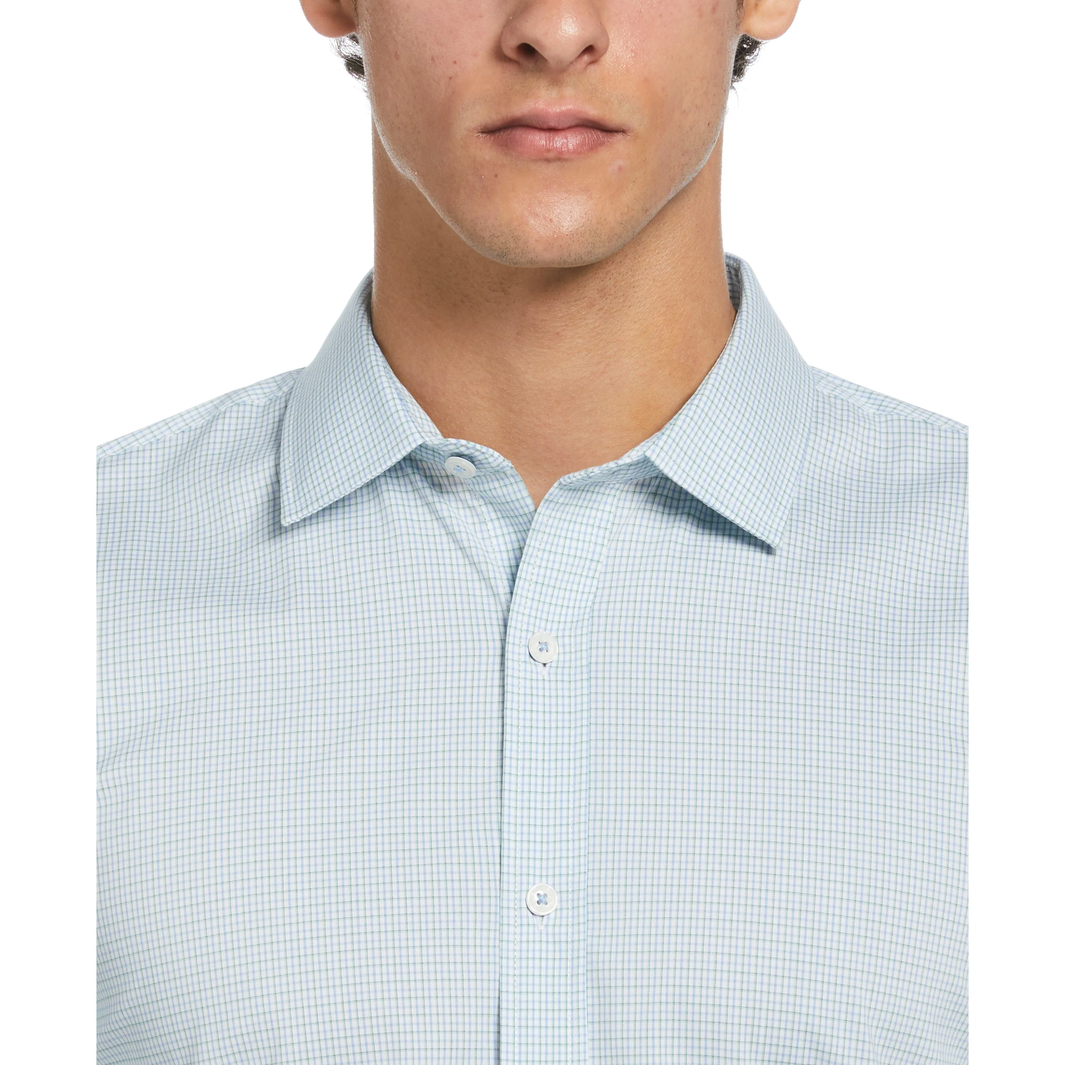 Mini Check Print Dress Shirt