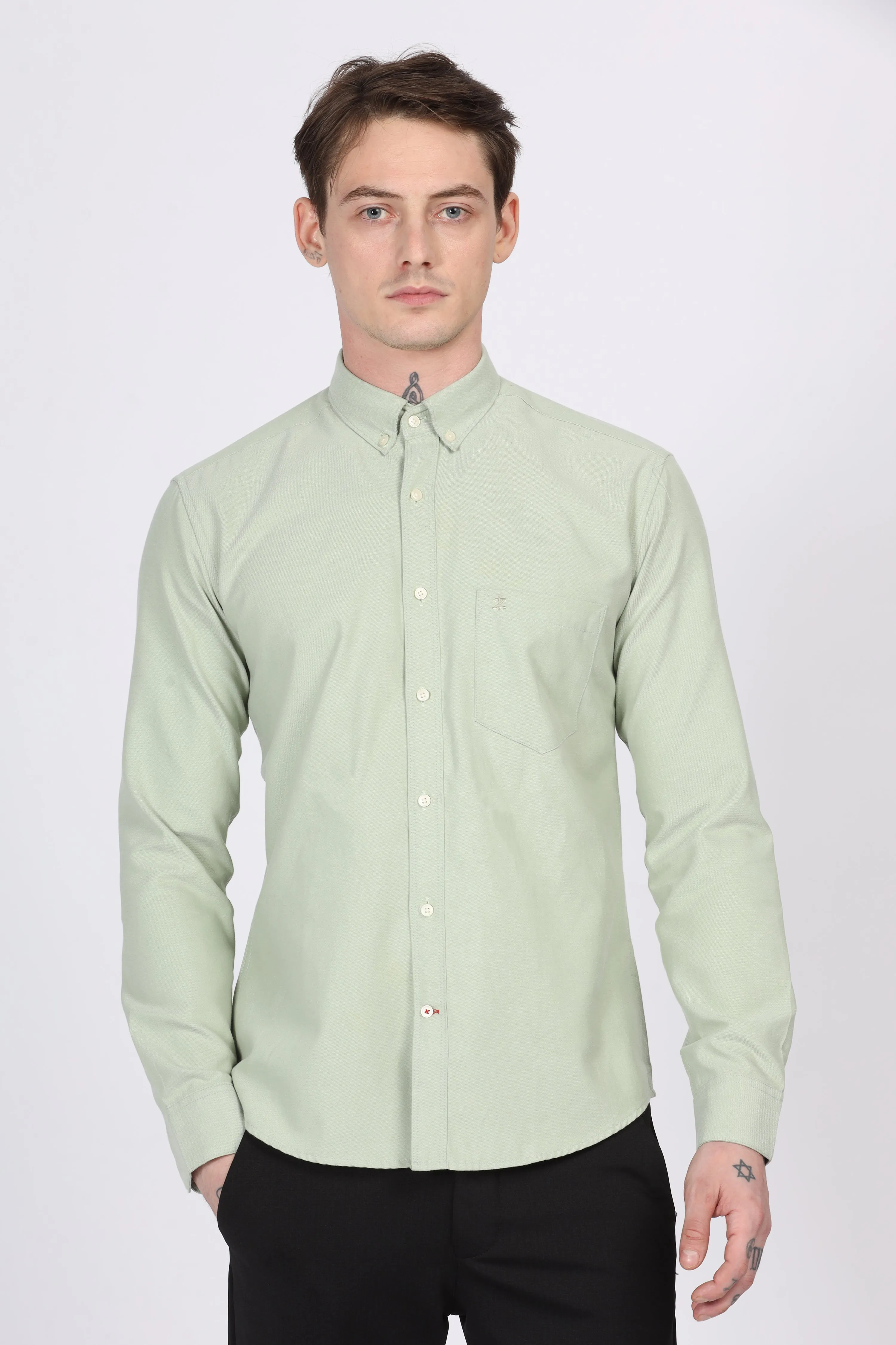 Oxford Green Formal Shirt