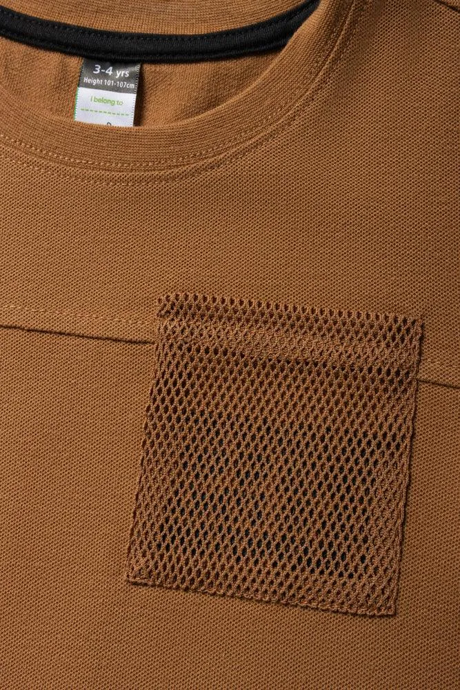 Pocket Short Sleeve T-Shirt Brown