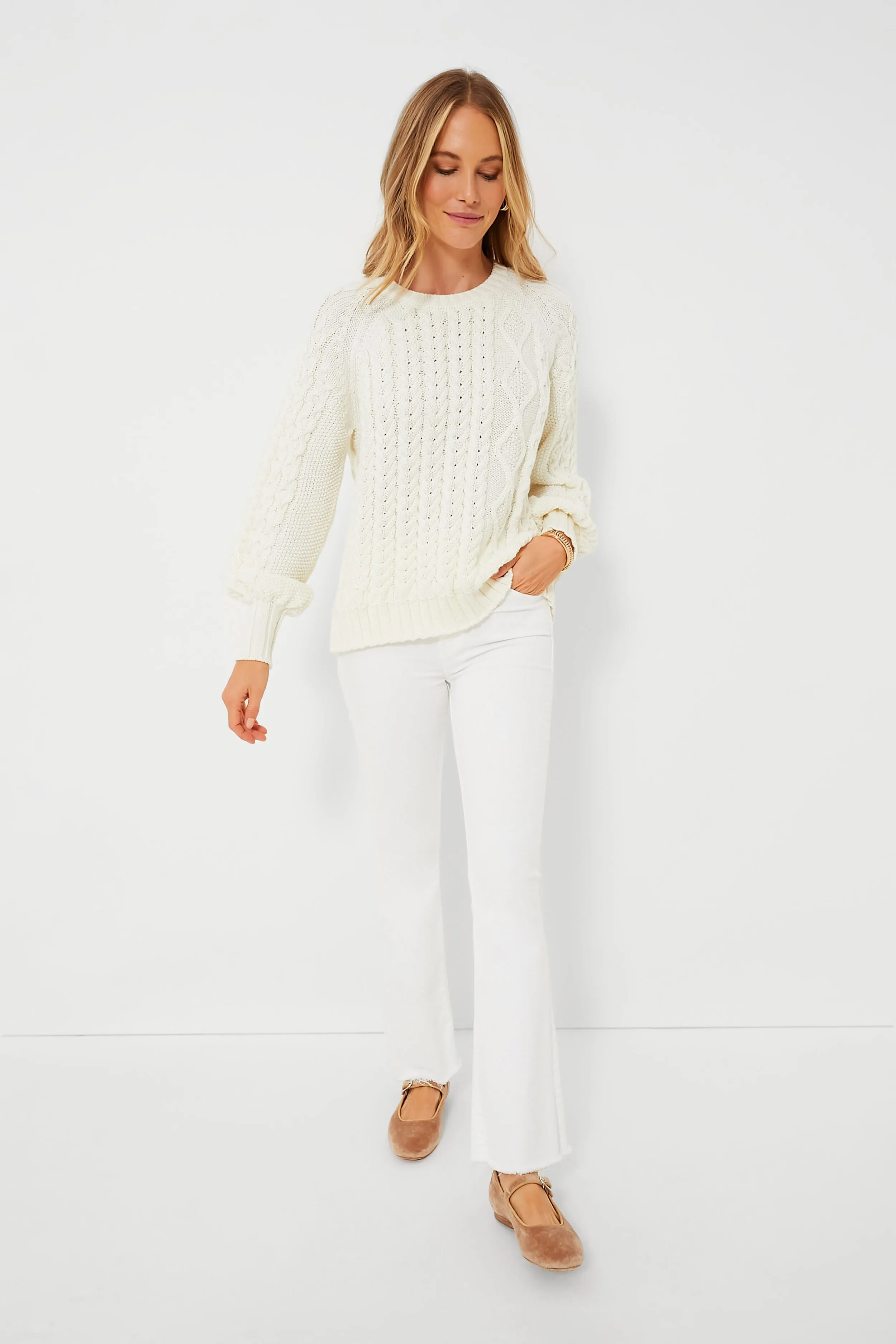 Sea Salt Harmonija Cable Sweater