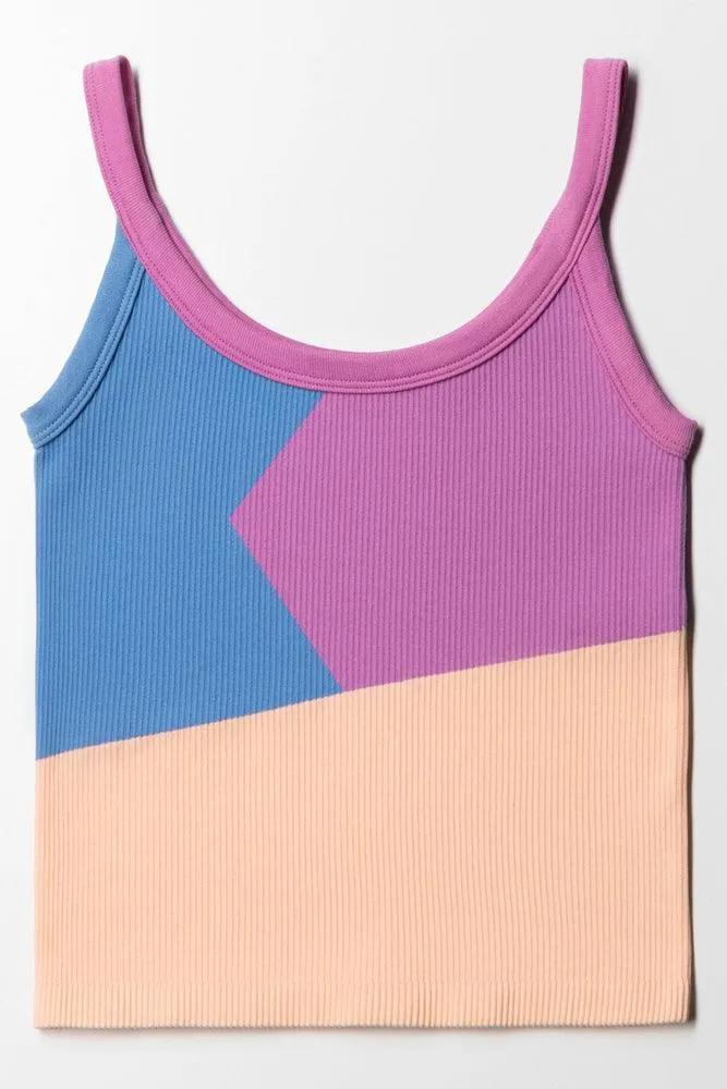 Seamfree Colour Block Vest Multi