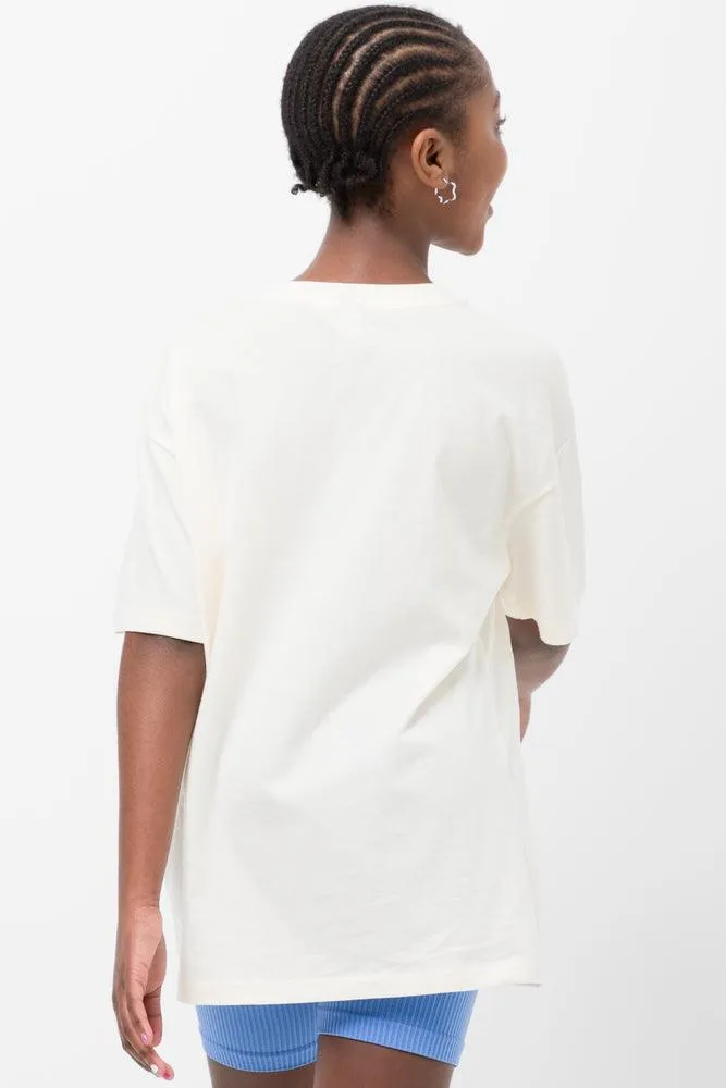 Shell Oversized Short Sleeve T-Shirt White