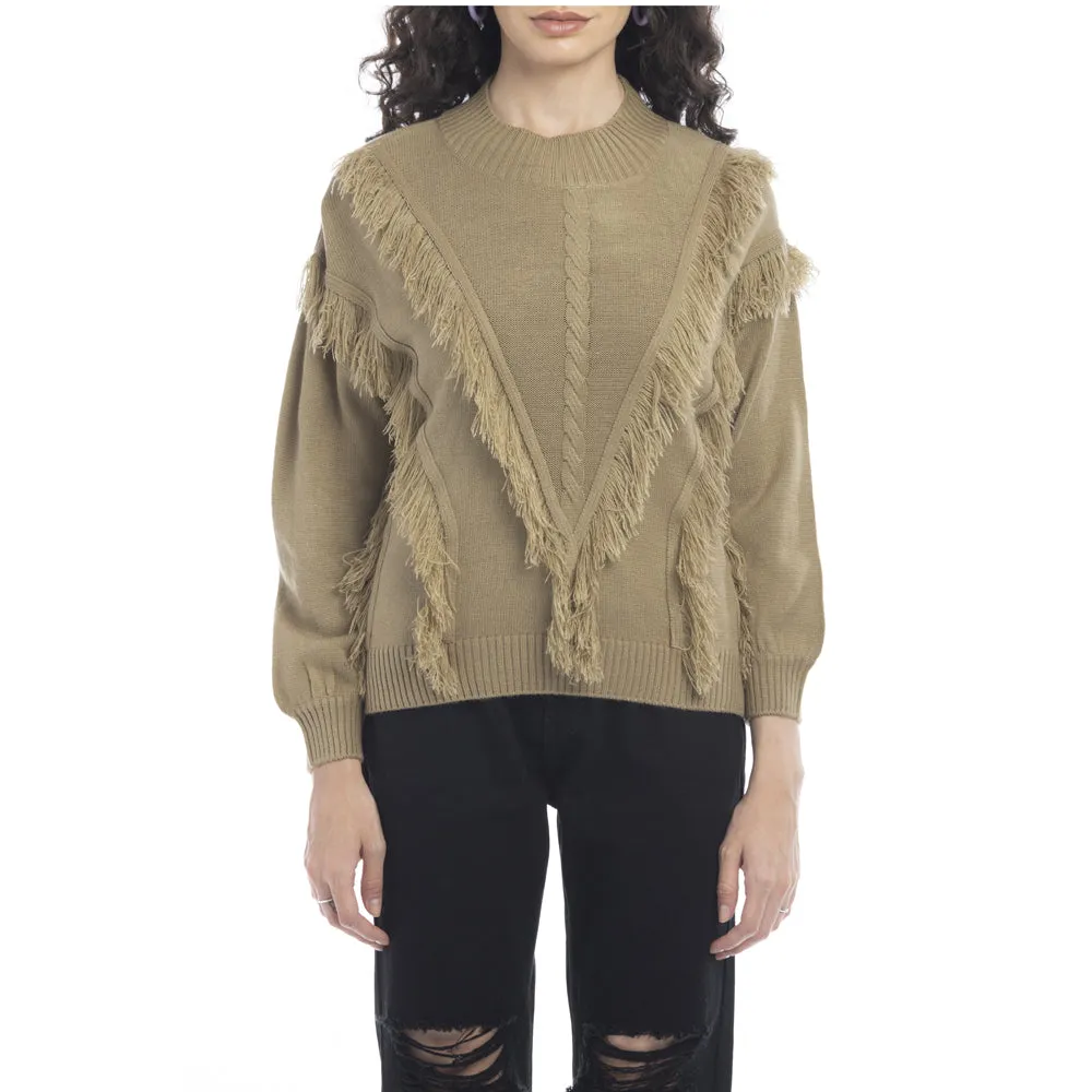 Tessa Fringe Accent Sweater