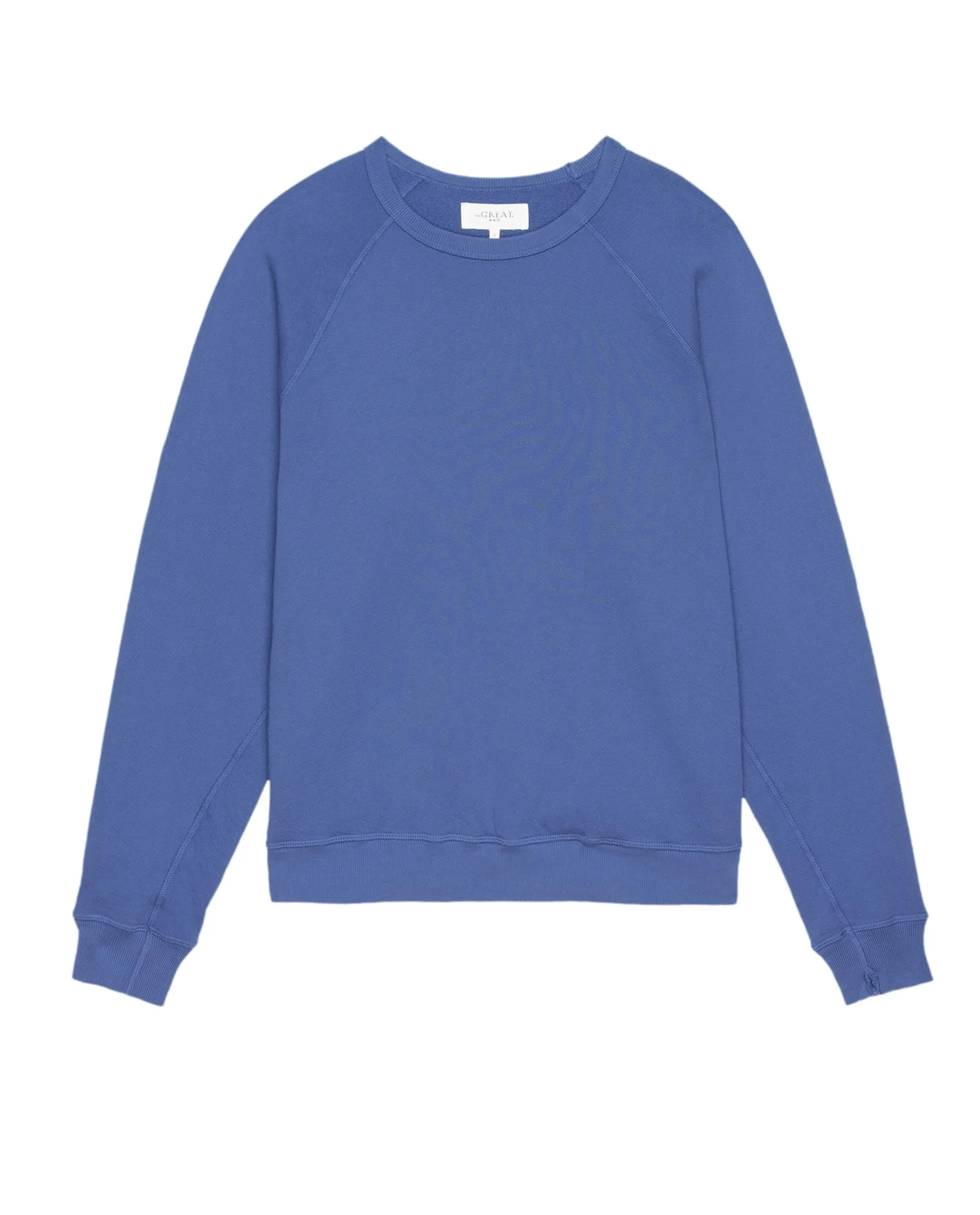 The Men's College Sweatshirt. Solid -- Glacier Blue