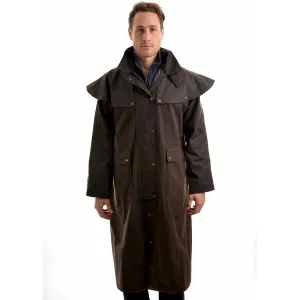 Thomas Cook Men's High Country Professional Oilskin Long Coat Rustic Mulch