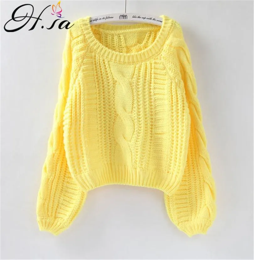 Women Pull Sweaters Chic Short Sweater