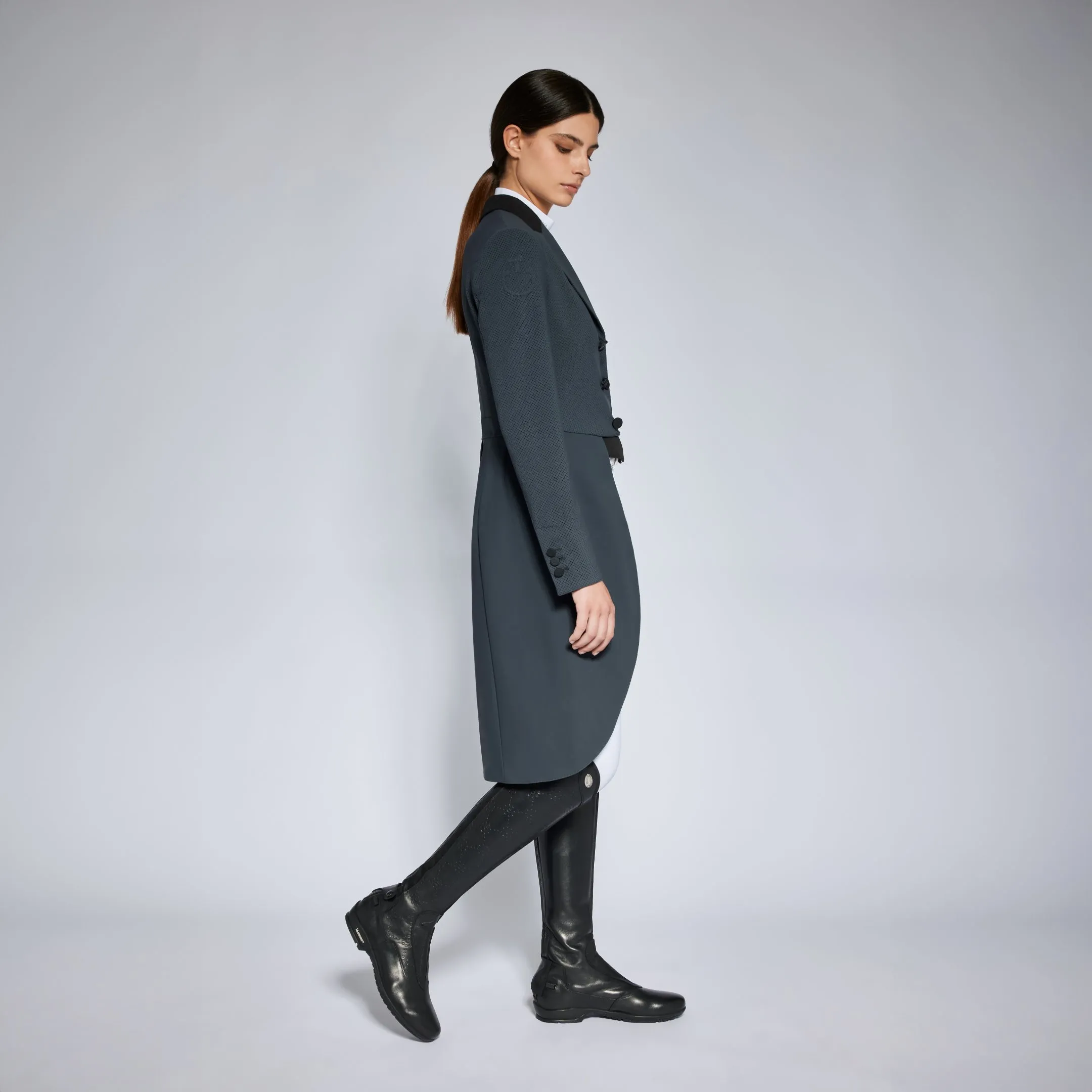 Women´s Perforated Dressage Frack Anthracite Grey