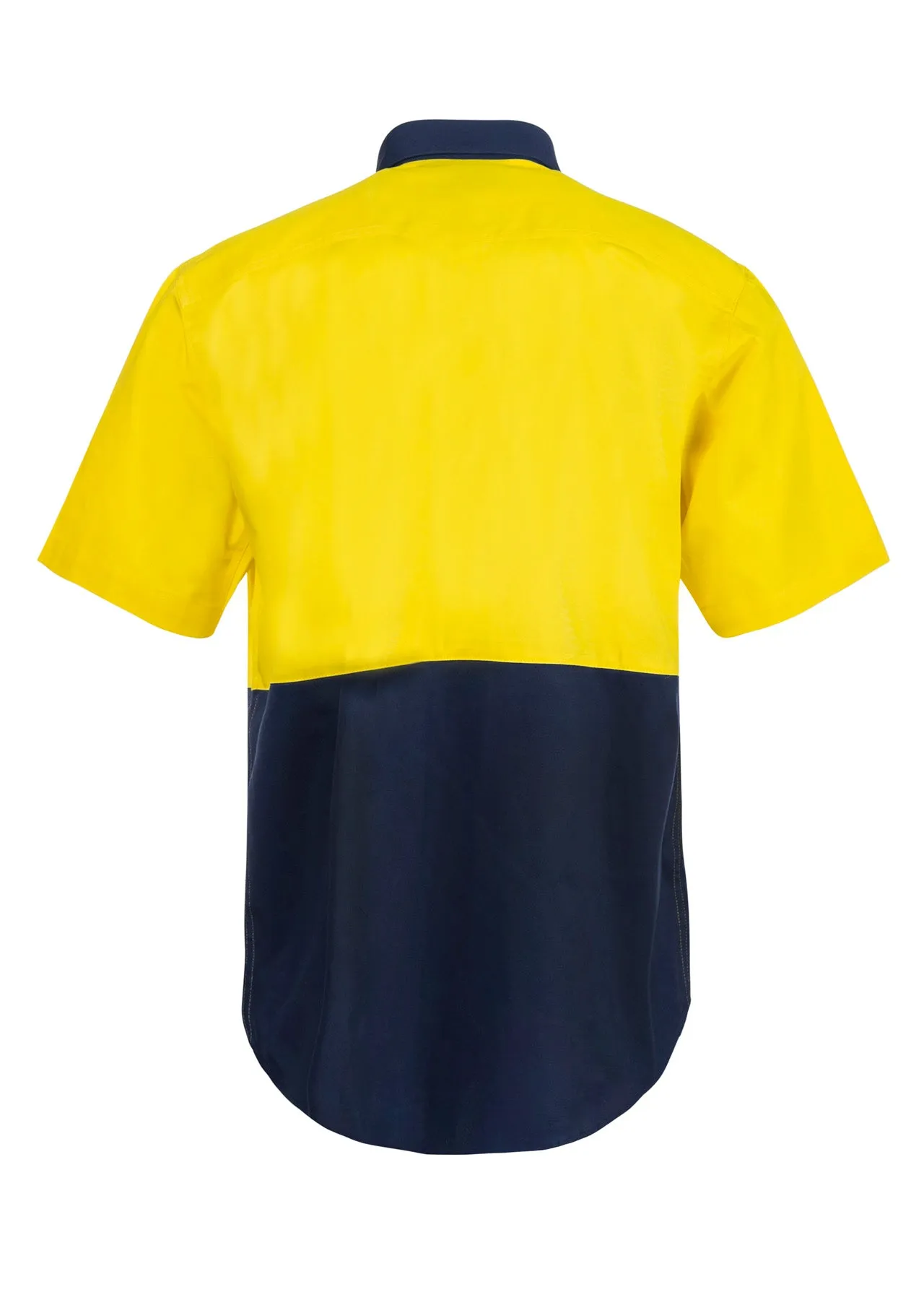 WS3023 HI VIS SHORT SLEEVE COTTON DRILL SHIRT